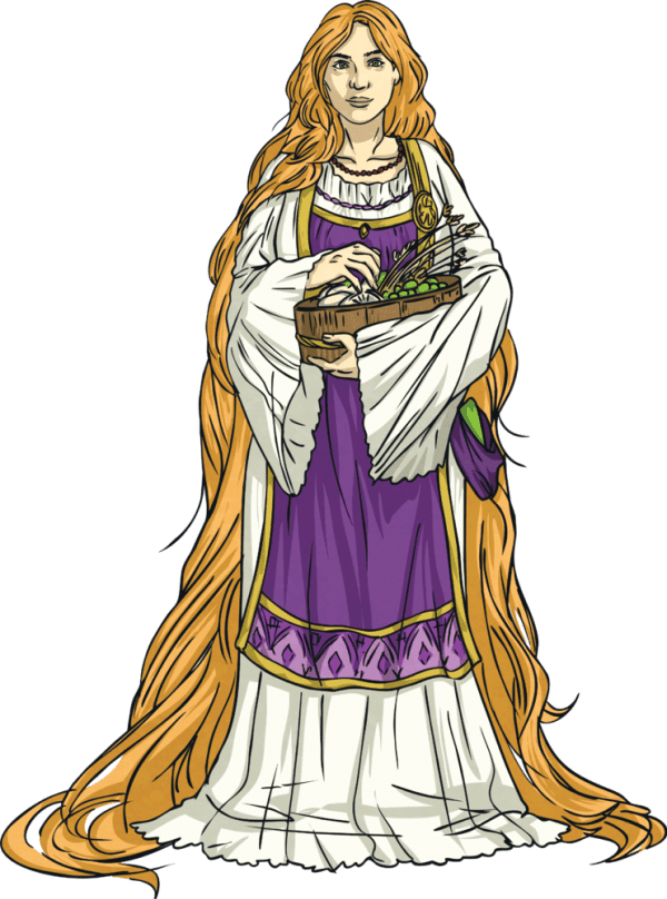 women in angle outfit 