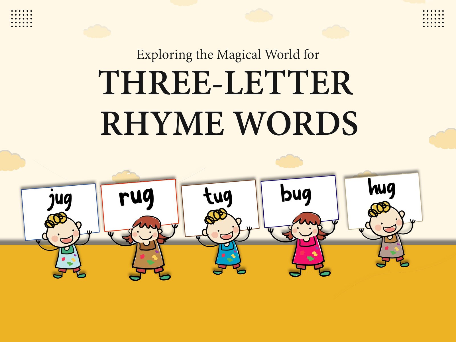 three-letter rhyme words posters